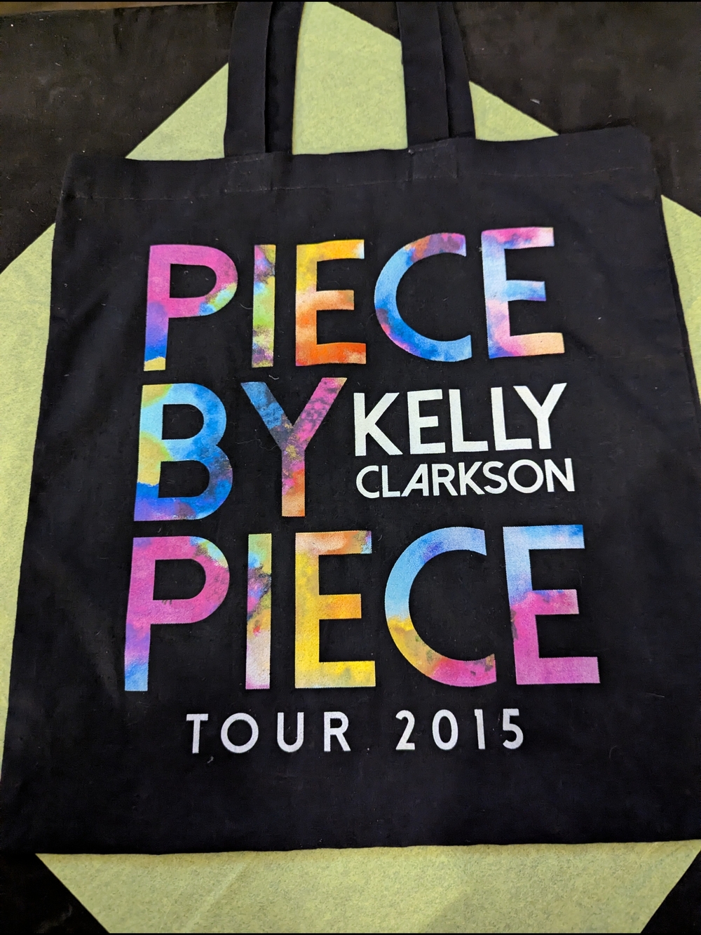 Piece By Piece Tour 2015 Kelly Clarkson Black Tote